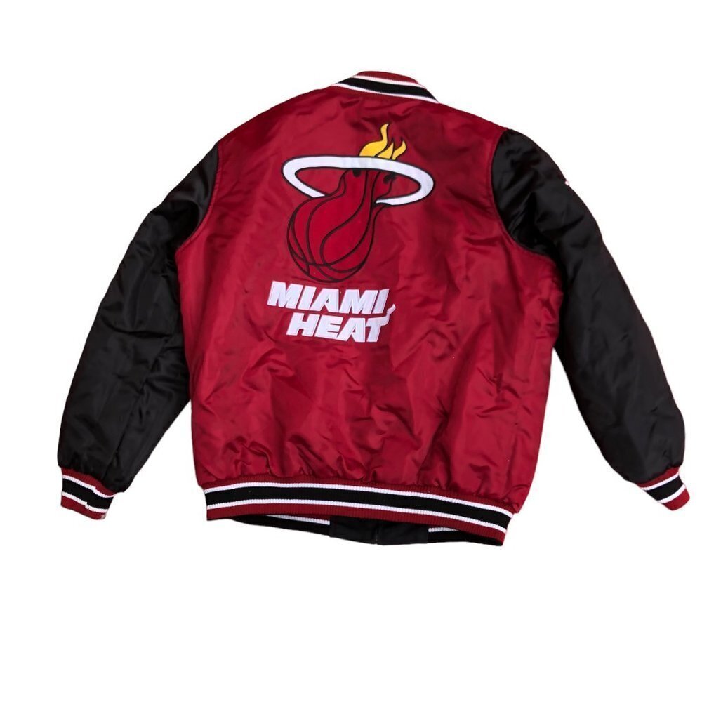 VINTAGE NBA Reversible Miami Heat Varsity Jacket Large